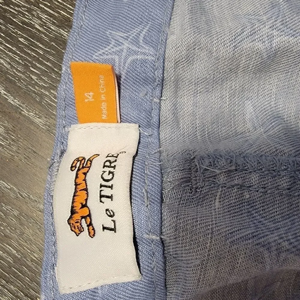 Le Tigre preppy shorts starfish size 14 NWT